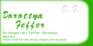 dorottya feffer business card